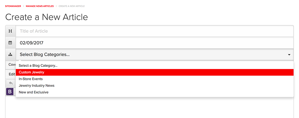 New Feature : Blog Categories