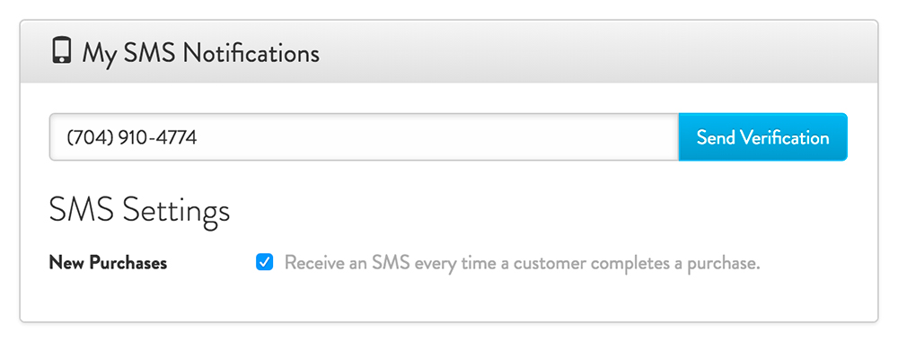 Get SMS Alerts for New Orders & Website Messages