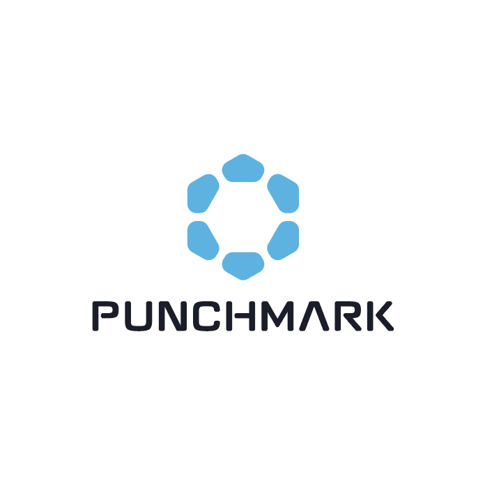 White Horizontal Logo  Punchmark Charlotte, NC